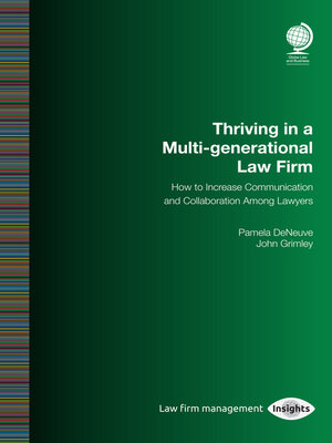 cover image of Thriving in a Multi-generational Law Firm